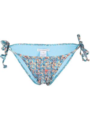 Sian Swimwear bas de bikini Jean à détail noué - Bleu