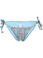 Sian Swimwear bas de bikini Jean à détail noué - Bleu