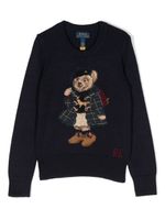 Ralph Lauren Kids pull à motif Polo Bear - Bleu