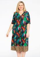 Yoek Geplooide jurk PARADISE LEO | Multi | Maat 54/56