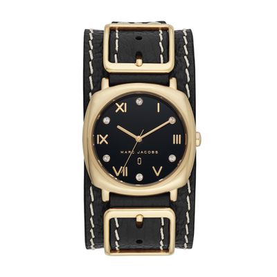 Horlogeband Marc by Marc Jacobs MJ1630 Leder Zwart 18mm