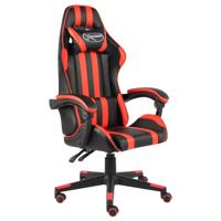 Racestoel kunstleer zwart en rood Racestoel kunstleer zwart en rood