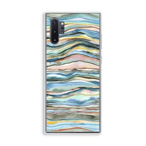 Watercolor Agate: Samsung Galaxy Note 10 Plus Transparant Hoesje