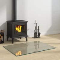 Glasplaat openhaard rechthoekig 80x60 cm