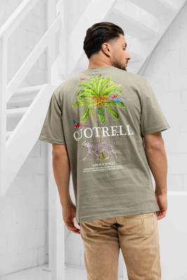 Quotrell Jungle T-Shirt Heren Lichtgroen/Wit - Maat XL - Kleur: Lichtgroen | Soccerfanshop