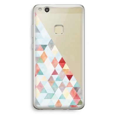 Gekleurde driehoekjes pastel: Huawei Ascend P10 Lite Transparant Hoesje