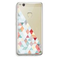 Gekleurde driehoekjes pastel: Huawei Ascend P10 Lite Transparant Hoesje