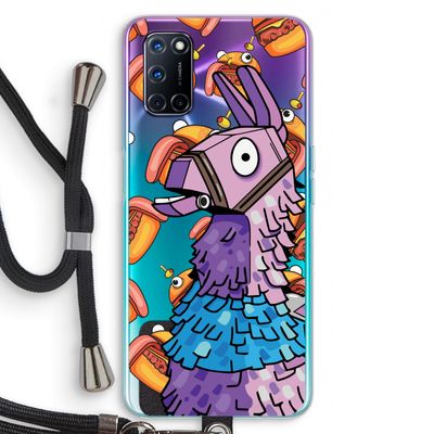 Loot Burger: Oppo A92 Transparant Hoesje met koord