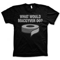 Zwart MacGyver t-shirt