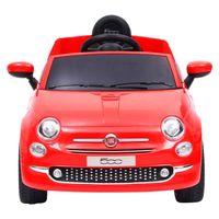 The Living Store Elektrische Auto Fiat 500 - Kinderauto Rood - 113 x 67.5 x 53 cm - thumbnail