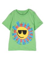 Stella McCartney Kids t-shirt crop Sun à logo imprimé - Vert - thumbnail