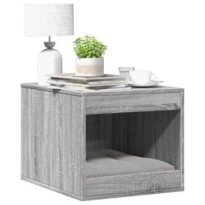 VidaXL Kattenbakkast 47x59x42 cm bewerkt hout grijs sonoma eikenkleur