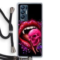 Dodelijk zoet: Oppo Find X3 Neo Transparant Hoesje met koord