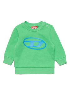 Diesel Kids sweat-shirt à imprimé Oval D en coton - Vert