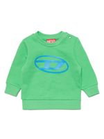 Diesel Kids sweat-shirt à imprimé Oval D en coton - Vert