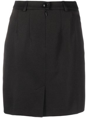 Martine Rose jupe taille-haute à patch logo - Noir