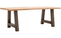 Goossens Eettafel Blade, Boomstamblad 220 x 100 cm 5 cm dik