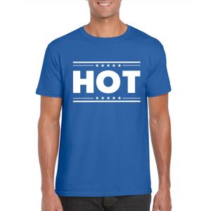 Hot t-shirt blauw heren