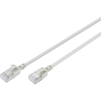 Digitus DK-1632-A-020S RJ45 Netwerkkabel, patchkabel CAT 6A F/FTP 2 m Grijs Kleurcodering, Afgeschermd, Meerdradig, Met anti-kniktule 1 stuk(s)