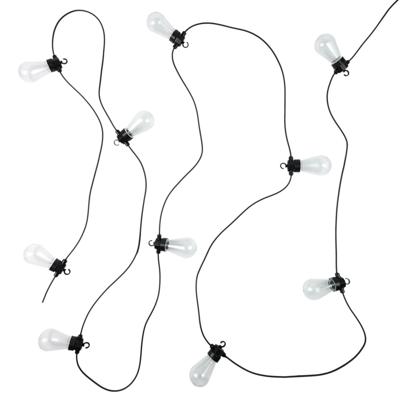 Home Deco Factory feestverlichting lichtsnoer - 10 LED lampen - gekleurd - 500 cm
