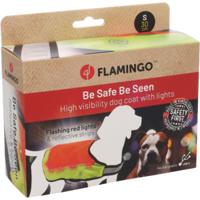 Veiligheidsvest Simi fluo oranje met led licht voor de hond L Veiligheidsvest Simi fluo oranje met led licht voor de hond L
