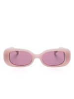 Linda Farrow Lola rectangle-frame sunglasses - Rose