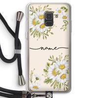 Daisies: Samsung Galaxy A8 (2018) Transparant Hoesje met koord