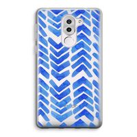 Blauwe pijlen: Honor 6X Transparant Hoesje