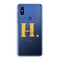 Amber Script: Xiaomi Mi Mix 3 Transparant Hoesje