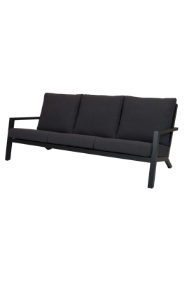 Qopps Atlanta loungebank 3 zits Antraciet