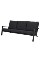Qopps Atlanta loungebank 3 zits Antraciet
