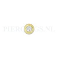 Balletje 1.6 mm goud 14 karaat met kristal