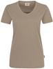 Hakro 181 Women's V-neck shirt MIKRALINAR® - Khaki - 3XL