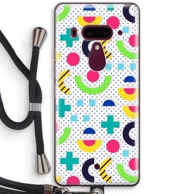 8-bit N°1: HTC U12+ Transparant Hoesje met koord