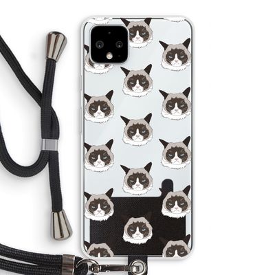It's a Purrr Case: Pixel 4 XL Transparant Hoesje met koord