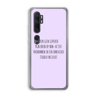 Tequila: Xiaomi Mi Note 10 Transparant Hoesje