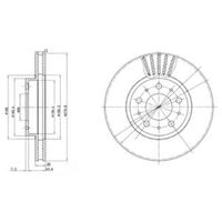 Delphi Diesel Remschijf BG2841C