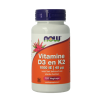 Vitamine D3 1000IE & Vitamine K2 120 Vegetarische capsules