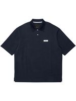 Purple Brand logo-patch polo shirt - Noir - thumbnail