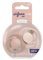 Difrax LOVI Prime Pacifier 6-18 Months - Nude/Blush