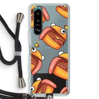 Hamburger: Sony Xperia 5 III Transparant Hoesje met koord
