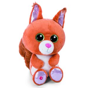 Nici eekhoorn pluche knuffel - oranje - 25 cm