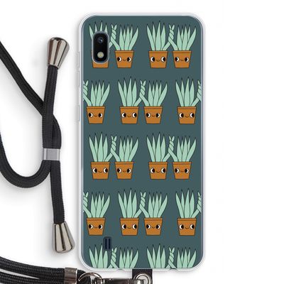 Sansevieria: Samsung Galaxy A10 Transparant Hoesje met koord