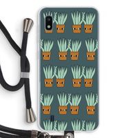 Sansevieria: Samsung Galaxy A10 Transparant Hoesje met koord
