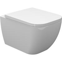 Wiesbaden Sky Wandcloset Verkort met Sky Toiletzitting - Softclose en Quick Release - Glans Wit