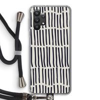 Moroccan stripes: Samsung Galaxy A32 5G Transparant Hoesje met koord