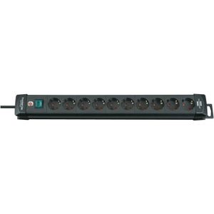 Brennenstuhl Premium-Line stekkerdoos 10-voudig zwart 3m H05VV-F 3G1,5 | Mtools