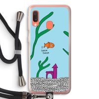 Aquarium: Samsung Galaxy A20e Transparant Hoesje met koord