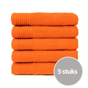 The One Handdoek 450gram 50x100 cm Oranje (5 stuks)