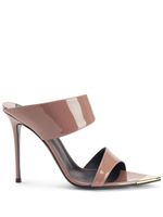 Giuseppe Zanotti mules Intrigo Allure à fini verni 90 mm - Tons neutres - thumbnail